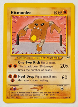 Pokemon TCG: Hitmonlee Neo Destiny #42/105 LP - Image 1