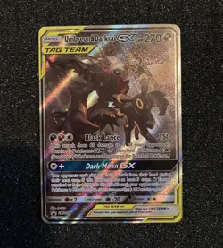 Pokemon TCG Umbreon & Darkrai GX SM241 Sun & Moon Holo Promo TAG TEAM LP - Image 1
