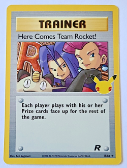 Pokemon TCG: Here Comes Team Rocket! Celebrations #15/82 Holo MINT - Image 1