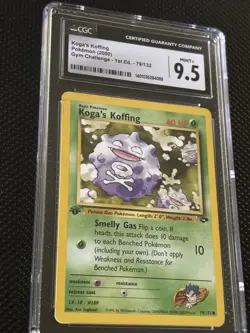 The Pokemon Company 2000 Gym Challenge Koga's Koffing 79/132 CGC 9.5 English - Image 2
