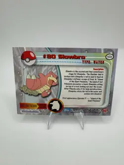 2000 Topps Chrome Pokemon Slowbro Foil #80 Blue Label First Edition - Image 2