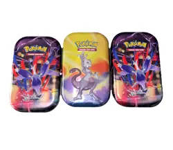 Pokemon TCG Mystery Tin Card Bundle - (Guaranteed Rare + Holo) 70+ Cards Per Tin - Image 1