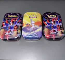 Pokemon TCG Mystery Tin Card Bundle - (Guaranteed Rare + Holo) 70+ Cards Per Tin - Image 3