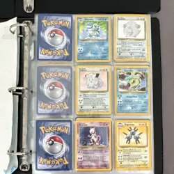 Rare Holographic Pokemon Cards Original Base Set, Standard Cards And Two Folders - Image 5
