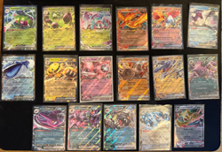 Pokemon TCG Destined Rivals Complete Double Rare ex Bundle – All 17 Cards – NM - Image 1