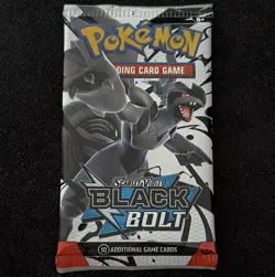 Pokemon TCG Scarlet & Violet Black Bolt Booster Pack 10 Cards English Zekrom - Image 1