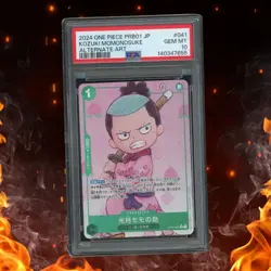 One Piece Japanese Kozuki Momonosuke Alternate Art PSA 10 #041 - Image 1