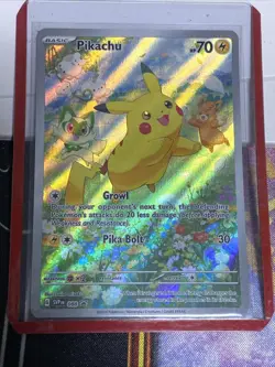 Pikachu #088 Promo from Paldea Adventure Chest Pokemon Black Star Card NM - Image 1