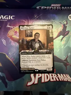 Peter Parker Amazing Spiderman MTG Disney World Exclusive Event Promo Rare Magic - Image 2