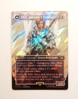 Dion Bahamut's Dominant Noble Knight Surge Foil Card~Final Fantasy Commander MTG - Image 1