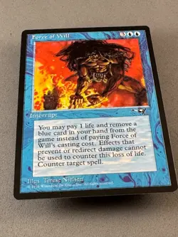 MtG-Force of Will Alliances Regular-Unplayed Near Mint-Vintage - Image 3