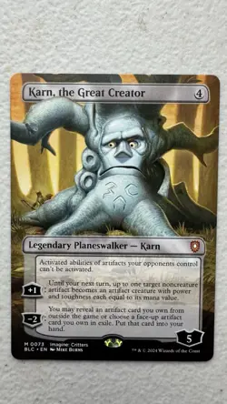 Karn, the Great Creator (Borderless) #73 (NM) Bloomburrow BLC Magic MTG - Image 1