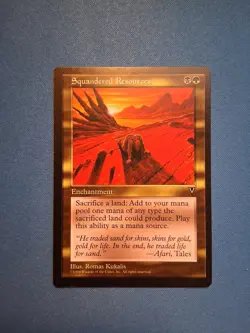 Squandered Resources Visions Reserved List LP Magic MTG - Image 1