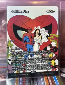 Wedding Ring Borderless FOIL ! #0007 MTG Spider-Man - MINT - Image 1