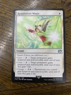 Restoration Magic: Final Fantasy MTG Card in Near Mint Condition - Image 1