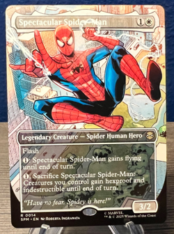 MTG Spectacular Spider-Man (0014) R Borderless Marvel's Spider-Man SPM NM/MT - Image 1