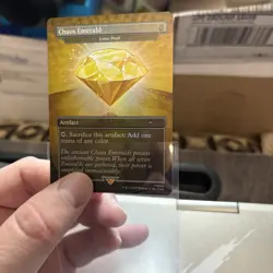 yellow chaos emerald sonic mtg rainbow Foil edition magic the gathering - Image 1