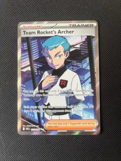 Pokemon - 223/182 - Team Rocket's Archer - Destined Rivals - Pokemon TCG NM - Image 1