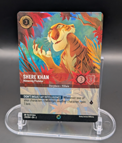 Disney Lorcana Shere Khan Menacing Predator Enchanted 212/204 Floodborn NM - Image 1