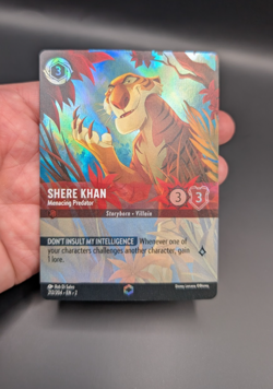 Disney Lorcana Shere Khan Menacing Predator Enchanted 212/204 Floodborn NM - Image 3