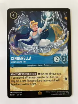 Disney Lorcana TCG: Cinderella - Dream Come True Legendary 155/204 EN 10 - Image 1