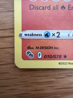Pokemon TCG Charizard Pokemon Go 010/078 Rare Holo Card - Image 5