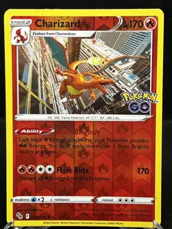 Pokemon TCG Charizard Pokemon Go 010/078 Holo Rare - Image 1