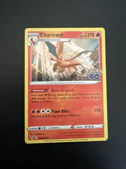 Pokemon TCG Charizard Pokemon Go 010/078 Reverse Holo Rare - Image 1