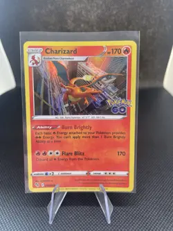 Pokemon TCG Charizard Pokemon Go 010/078 Rare Holo Card M/NM - Image 1