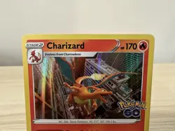Pokemon TCG Charizard Reverse Holo Rare Card 010/078 Pokemon Go NM - Image 2