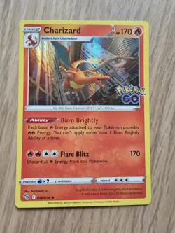 Pokemon TCG Charizard Pokemon Go 010/078 Rare Holo Card - Image 1