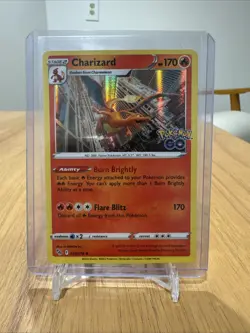 Pokemon TCG Charizard Holo Rare Card 2022 010/078 Pokemon Go - Image 3