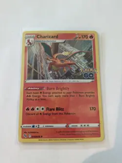 Pokemon TCG Charizard Pokemon GO 010/078 Reverse Holo Rare - Image 1