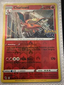 Pokemon TCG Charizard Pokemon Go 010/078 Holo Holo Rare - Image 1