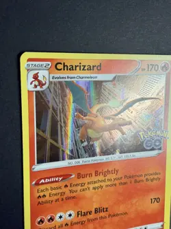 Pokemon TCG Charizard Holo Rare Card Pokemon Go, 010/078, Mint Condition - Image 4