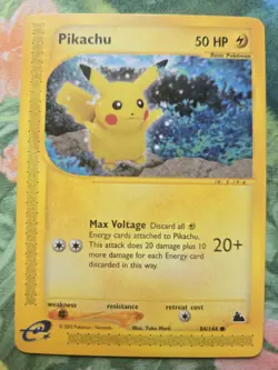Pikachu - SK: Skyridge (84/144) WotC e-Reader Common Pokemon Card NM - Image 1