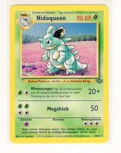 ~DE~ GERMAN Nidoqueen 23/64 Jungle Pokemon Card (G8) - Image 1