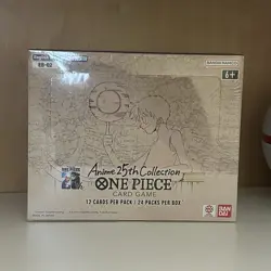 Bandai One Piece Card Game Anime 25th Collection EB-02 English Booster Box - Image 1