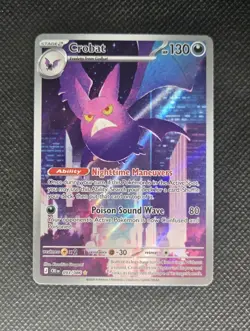 Crobat 093/086 Holo Illustration Rare Chaos Rising Pokemon+ ×2 Bonus Cards - Image 2