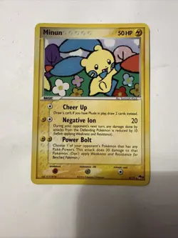 Minun 004/017 POP Series 3 Holo pokemon card - Image 1