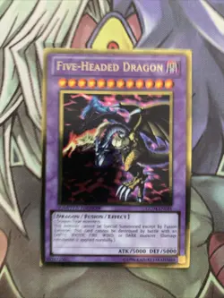 GLD4-EN031 Five-Headed Dragon Gold Rare Limited Edition NM Yugioh Card - Image 1