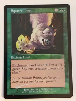Squirrel Nest FOIL Odyssey LP clouding MTG Magic the Gathering - Image 1