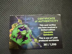 Sirius Ninja Turtles Donatello Spindown D20 Legendary TMNT MTG - Image 1