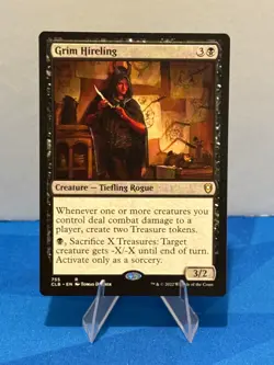 Grim Hireling Commander Legends: Battle for Baldur's Gate MTG Magic CLB 755 - Image 1