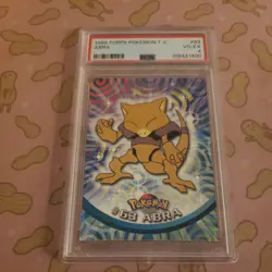 1999 Topps Pokemon TV #63 Abra Graded Trading Card PSA 4 Low Population Pokemon - Image 1