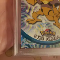 1999 Topps Pokemon TV #63 Abra Graded Trading Card PSA 4 Low Population Pokemon - Image 5