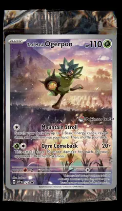 Teal Mask Ogerpon SV: Scarlet & Violet Pokemon Center Promo sealed ,Holo 123 - Image 1