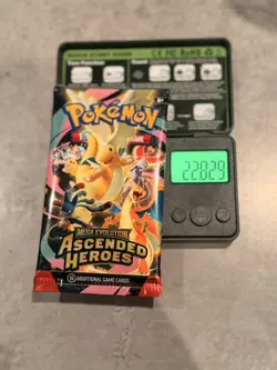 Pokemon TCG Mega Evolution Ascended Heroes HEAVY Booster Pack x1 22.82g & GIFT🔥 - Image 1