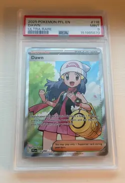 2025 POKEMON PFL EN DAWN ULTRA RARE #118 PSA MINT 9 - Image 1