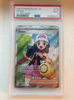 2025 POKEMON PFL EN DAWN ULTRA RARE #118 PSA MINT 9 - Image 2
